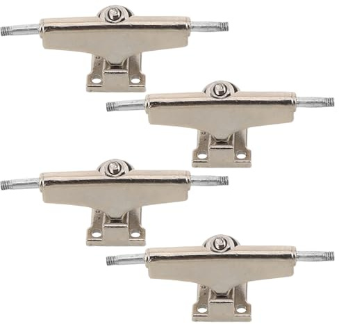 TOYANDONA 4 Stück Breiter Fingerboard aus Legierung für Verbesserte Stabilität und Sanfte Bewegungen für Street und Selbstgemacht Fingerboard BAU Sessions in Silber