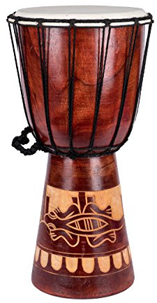 Djembe Trommel Bongo Drum Handtrommel Buschtrommel Percussion Kinder Fair Trade 30cm