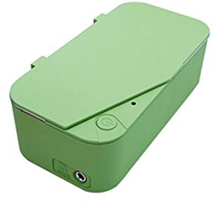 CGOLDENWALL 900ML Portable Ultrasonic Cleaner Cleaning Machine Eyeglasses Sunglasses Jewelry Cleaner Home use/Travel (Grass Green)