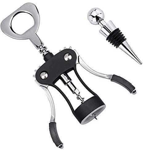 Foho Sacacorchos, Sacacorchos de abrebotellas de cerveza de vino tinto con tapón de botella de vino