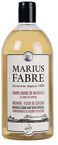 Marius Fabre Savon de Marseille, Flüssigseife, Kirschblüte, Granatapfel, Größe – 1 l