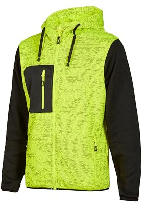 U-POWER DON'T WORRY... BE HAPPY! Felpa Full-zip Con Interno In Morbido Pile Rainbow Black/Fucsia Felpa con cappuccio Uomo (Pacco da 1)