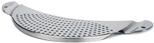 Escurridor para Ollas de Acero Inoxidable - Colador de Pasta para Filtrado de Aceite y Agua - Herramienta de Cocina Apta para Lavavajillas, 13 Pulgadas
