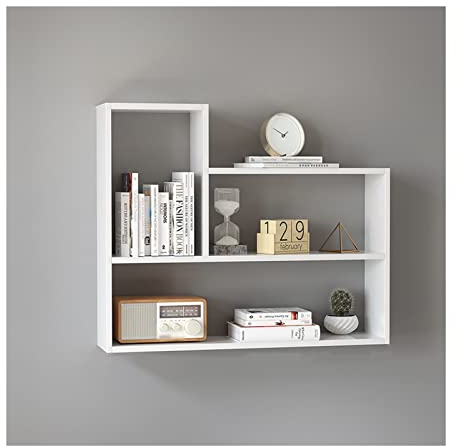 Bücherregal Raumteiler Wand montiertes Bücherregal Holz Wandregale Home Dekoration Aufbewahrungsschränke vertiefen, die von der Wand montierte Bücherregale vertiefen Büroregal Aktenregal Ordnerregal
