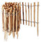 Aquagart Clôture de jardin à lattis - Distance entre les lattes : 4 à 6 cm - Parfait comme bordure de parterre et bordure de parterre ou chemin - Clôture en bois durable (30 m x 60 cm)
