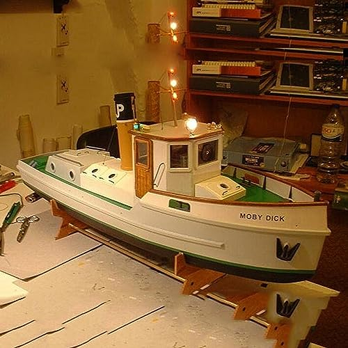 PUCIO Modellbausatz Schiff Model Schiff 1/20 Inland River Tugboat Okota Holz-Montageschiff-Modellhülse
