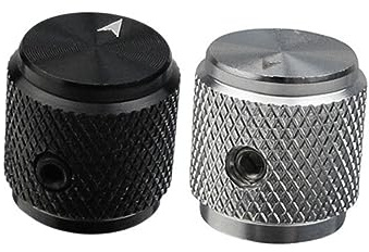 TOGEVAL 2 Satz Lautstärkeregler Knäufe aus Zinklegierung für E-gitarre und Bass Einfache Bedienung Silberfarbene Gitarrenzubehör für Musikladen