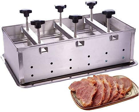 Stainless Steel Meat Press Mould Ham Press Mould | Hamburger Patty Maker with Twin-Screw Pressurization Device | Ideal for Stuffed Burgers, Sliders, Barbecue, Griling, Beef 10KG