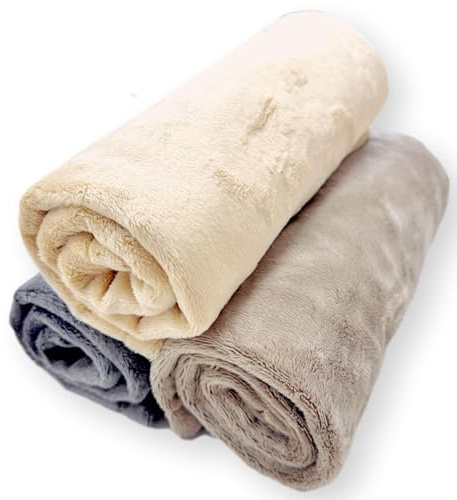 4L Textil Hundedecke flauschig für kleine Hunde und Katzen Katzendecke Hundedecke für unterwegs Kuscheldecke Hund Katzen Kuscheldecke Sofaschutz waschbar beige 120x100