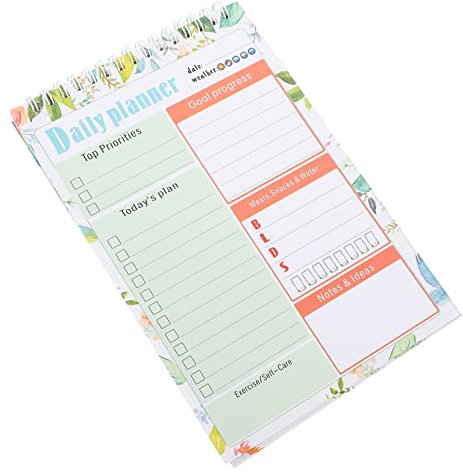 Operitacx Notizblock Stundenplaner Schulplaner Kalender-notizbuch Zeitplan Kalenderplaner Planke Kühlschrankkalender Wochenplaner Tagesplaner Schulagenda Budgetplaner Monatsplaner Co Papier