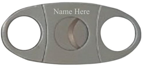 Personalised Engraved Any Name Cigar Cutter Gift for Him, Cigar Smoker, Wedding Day, Best Man, Groomsmen Gift