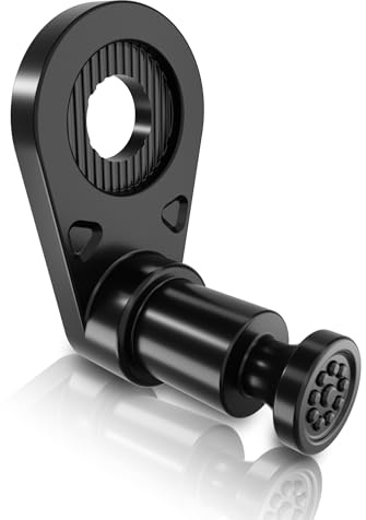 NICEDACK Fahrradanhänger Kupplung, Adapter Anhänger,304 Edelstahl Fahrradanhängerkupplung,Kupplung für Achsen innerhalb von 12mm (Schwarz)