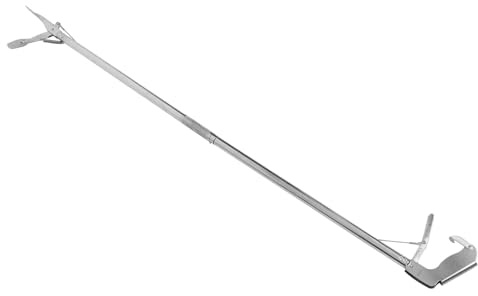 Ipetboom Plegable de Acero Inoxidable Herramienta para Agarre Fácil Pinzas Flexibles para Ancianos y Personas con Movilidad Reducida Diseño Compacto para Almacenamiento Práctico