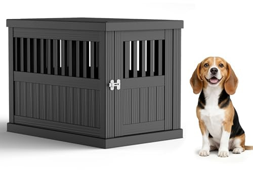 Hundehütte Outdoor Große Rasse, Große Hundehütte Outdoor XLarge XXL Hundehäuser für Große Hunde Draußen Langlebig Kunststoff Große Hundehütte Outdoor Wetterfest Hundehütte Einfache Montage Kleine
