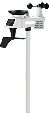 Stazione Meteo Professionale, Stazione meteorologica Internet wireless for interni ed esterni Multifunzione Umidità Pressione Anemometro Vento Pluviometro