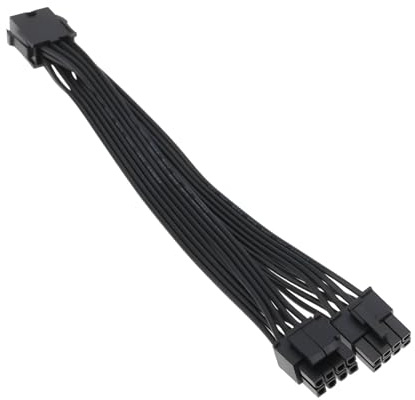 ECSiNG 8-Pin Female to Dual 8-Pin CPU Power Adapter Cable 20cm Dual 8-Pin CPU Power Supply Extension Cable