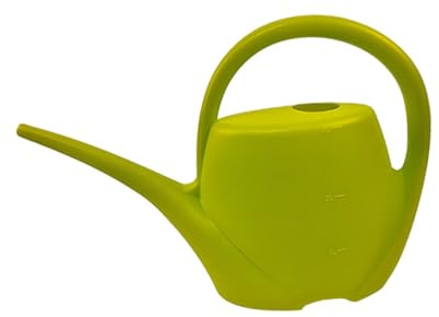 Sharplace Regadera de 3 litros, Portátil, Ligera, Moderna, con Caño Largo para Bonsáis, Plantas de Interior, Flores de Jardín Y Plantas de Interior Y Exterior, Verde Claro