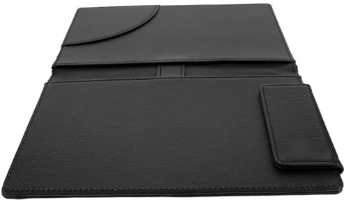 HOOWIFFY Porta Carte di Credito per Ristorante Piccolo in Pelle Nera Libretto degli Assegni, Portaconto Multifunzione per Bar e Servizio Tavolo, Resistente e Pratico per Uso Commerciale