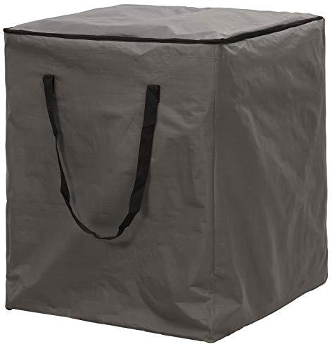 ATLANTIS Outdoor Copertura Protettiva e Borsa Sacca di Protezione per Cuscini per Sedie/Panche da Giardino | Grigio | 75 x 75 x 90 cm | Certificato TÜV Rheinland | Resistente alle Intemperie