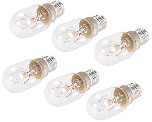 10W E12 AC120V Bombillas para Refrigerador Amarillo Caliente Bombilla incandescente 6 unids