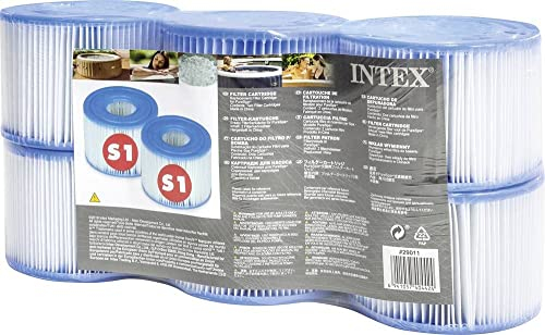 Intex Lot de 6 Cartouches de Filtration S1 pour Spa Gonflable Bleu/Blanc