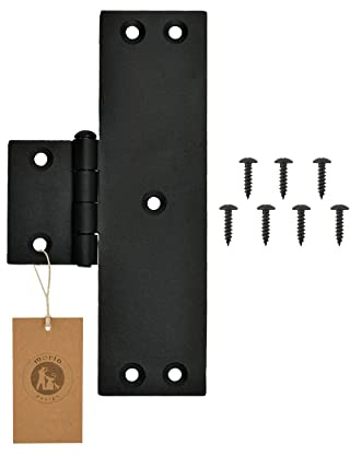Moria Design Charnière croix 2,5 x 90 x 180 mm noire rustique pour portail | Portes en Bois, Volets, Battants, Porte de Jardin, Ferronnerie, Aspect Fer Forgé, Décor Extérieur, Montage DIY, Style Ancien