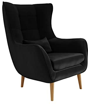 Mirjan24 Sessel Lucio, Polstersessel, Armsessel, Armchair, Relaxsessel, Fernsehsessel, Loungesessel, Top-Qualität Sitzmöbel, Ohrensessel (Kronos 07, ohne Hocker)