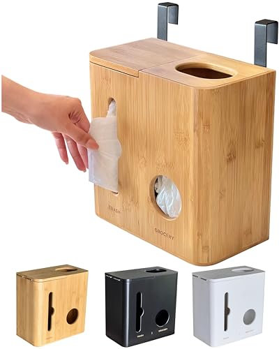 Ayos Trash Bag Dispenser & Grocery Bag Holder - The Original 2 in 1 Plastic Bag Holder for Grocery Bags and Garbage Bags - Under Sink Organizers and Storage/Wall Mounted/Pantry - Fits 13 Gallon