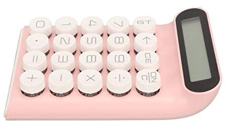 Taschenrechner Rosa, Taschenrechner , Intelligente Abschaltung Rutschfestes Retro-10-stelliges LCD-Display Taschenrechner Calculator Mechanischer Schalter, Rechner für das