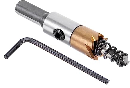 Kozelo Scie-Cloche - [12mm] HSS (Acier Rapide) 4341 Foret Coupe-Trou | Scie-Cloche pour Acier Inoxydable, Aluminium, Métal, Bois, Plastique, Revêtement en Titane, Tige Triangulaire