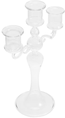 COHEALI Klarer Glas-kerzenhalter Für Stumpenkerzen Romantische Tischdekoration Im Französischen Stil Für Hochzeiten Geburtstagsfeiern Und Besondere Anlässe