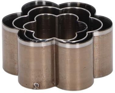 gernie Blumen-Lederstanze, 3-teilig, Blumenförmiges Lederschneider-Set, 30, 40, 50 Mm, Prägnantes Hohlstanzwerkzeug aus Legiertem Stahl, Lederschneide-Stanzform
