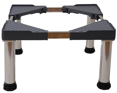 YiHYSj Base Regolabile per Lavatrice Supporto per Frigorifero asciugatrice lavastoviglie Stand Larghezza 50-75cm Staffa Universale Base con 4 Strong Piedi (4Legs,H:9.4in)