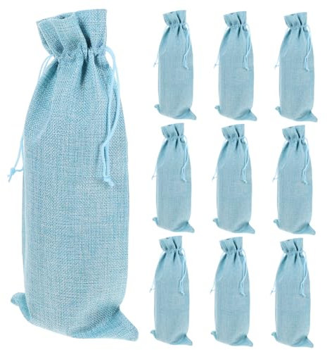 Zerodeko 10pièces Sachet à Vin Lot Cordon pour Bouteilles De Vin pour Événements Célébrations Et Lacustre