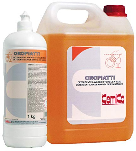 KEMIKA OROPIATTI 1 KG - Detergente liquido ad alta concentrazione per il lavaggio a mano delle stoviglie
