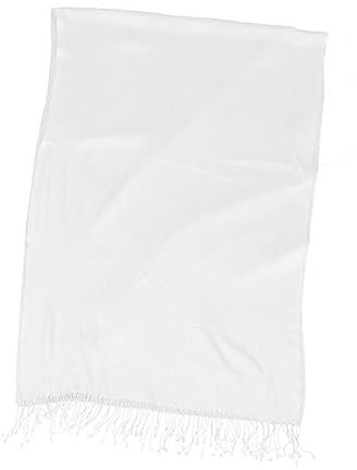 VALICLUD 1stk Reinweißer Schal Diy-schal-kit Für Kinder Kinder-bandana Taschentücher Für Frauen Sommerschals Für Damen Strandschal Tie-dye-schal Weiße Schals Handbuch Baumwolle Taschentuch