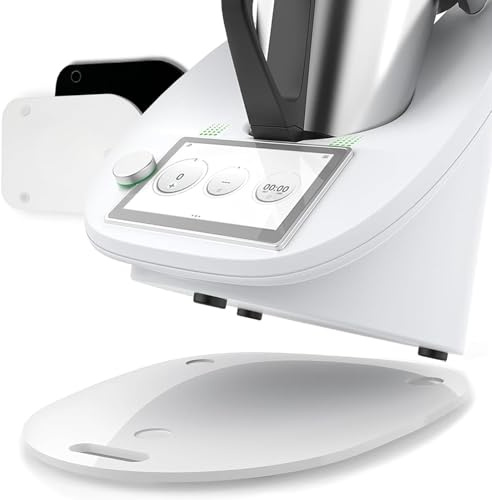 Tavola Scorrevole per Bimby TM6 TM5 in Acrilico, Base Scorrevole per Bimby TM6/TM5, Accessori per Bimby TM5 TM6, Facile Spostamento, Facile da Pulire, Bianco