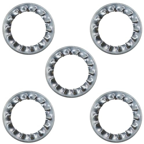 Arandelas internas a prueba de sacudidas M16 de 16 mm, dientes dentados, 5 unidades