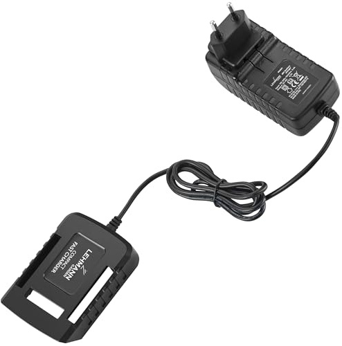 LEHMANN LGAAC-AKU004 - Caricabatterie da 0,5 A per batterie da giardino 40 V, 4 Ah e 2 Ah, adatto per tosaerba senza fili Lehmann e Kanwod, tagliasiepi e tagliabordi, ricarica rapida