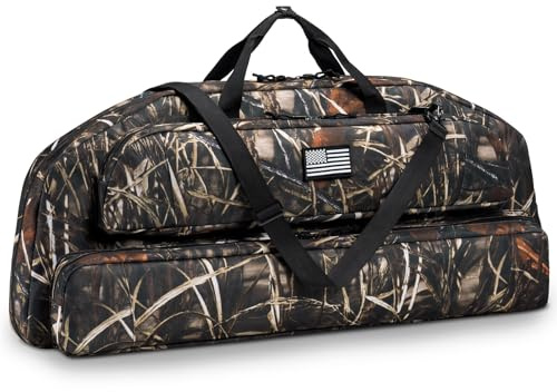 CVLIFE 37 Compound Bow Case Soft Bow Bag Arrow Archery Case for Hunting | Foam Padding Multi-Layer Protection, Arrow Pocket, Backpack Straps, Shoulder Strap, Arrow Pocket for Hunting Shooting Outdoor