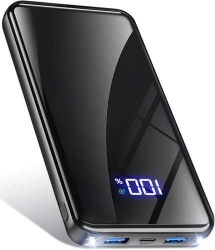 Power Bank,20000mAh Powerbank Schnellladefunktion 22,5W USB-C PD3.0 & QC4.0 Tragbarer Externer HandyAkkus mit LED Display,Kompatibel mit iPhone 16 Pro Max 15 14 13 Samsung Galaxy S25 Edge/S24/Tablet