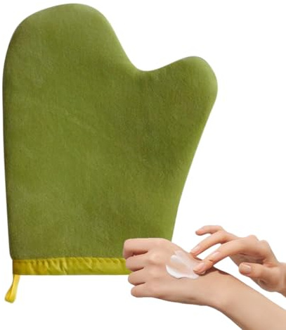 Mitt D'auto-bronzage, Faux Auto-bronzé, Gants Du MIT De Bronzage, Applicateur De Bronzage Double Face, Pour La Famille De Corps Appliquer La Jambe De Mélange Du Visage