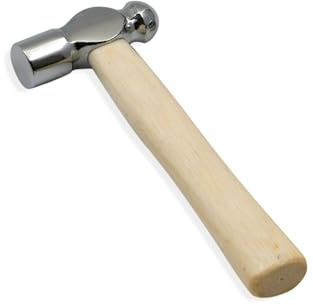 Mini Wooden Handle Round Head Hand Hammers,1 PCS Reinforced Ball Hammer,Round Head Wooden Handle,Escape Tool Hand Hammer for Prying Nails,Woodworking,Repairing,DIY