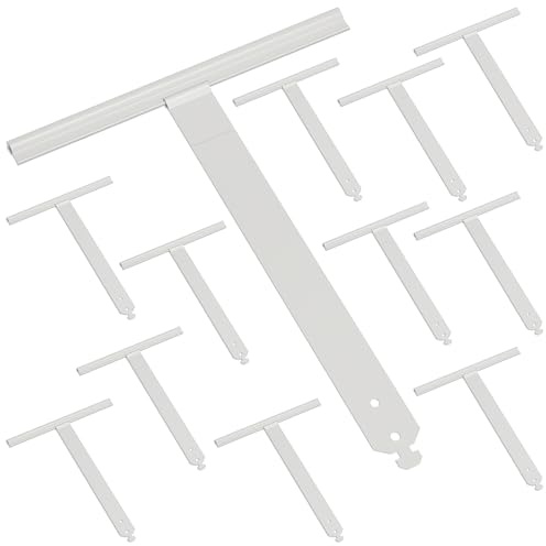 Zalava 12 Pcs Attache Tablier Volet Roulant en Inox Laqué Pour Lame 14mm | 150*190mm Ressort de Suspension à Clipper/Visser Compatible avec Volet Roulant de Tube Octo,Deprat,ZF,Hexa
