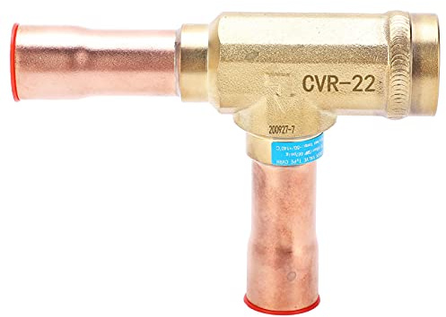 Baxnore Brass Check Valve Right Angle 1 Way Anti Backflow for Air Conditioning Refrigeration Systems High Pressure Welding Connection Spring Type CVR 22
