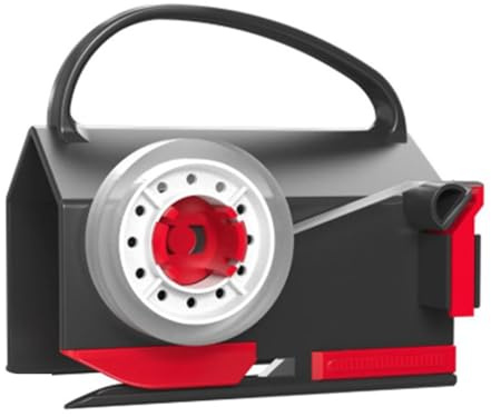 Luocute Omslagspappersskärare, Tejpdispenser med Dolt Bladdesign Ergonomiskt Handtag Utbytbara 2 Blad och Halkfri Bas för Födelsedagsförpackningar