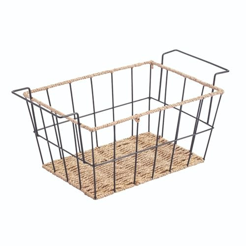 Well Home Frutero rectangular de estilo industrial 44x25x20cm