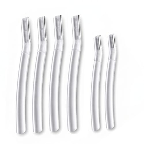 6 Pièces, Rasoir Dermaplane pour le visage des femmes, Rasoir Visage Femme | Lame Douce Pour Exfoliation Et Épilation, Idéal Pour Le Duvet Et Les Sourcils, Pour Un Teint Lisse Et Un Maquillage Parfait