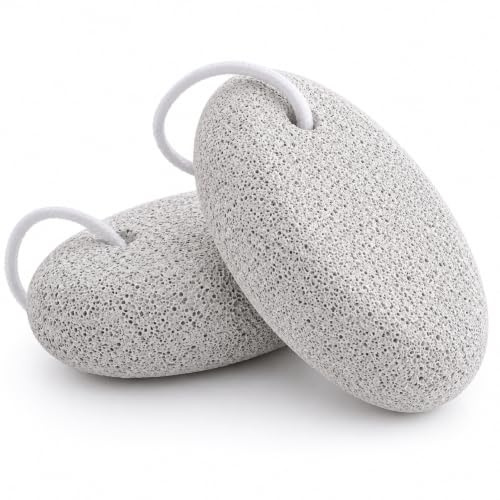Eastrise 2-Pack Natural Lava Pumice Stone for Feet