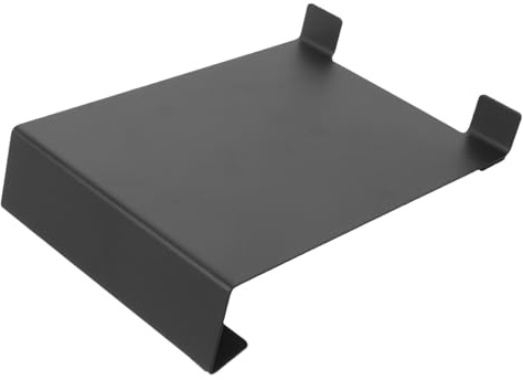 Homoyoyo Stabiler Metall Lautsprecherständer mit 15° Neigung und Schaumstoffdämpfung zur Bassverstärkung für Kleine und Mittlere Subwoofer in Studios und HiFi Systemen Schwarz